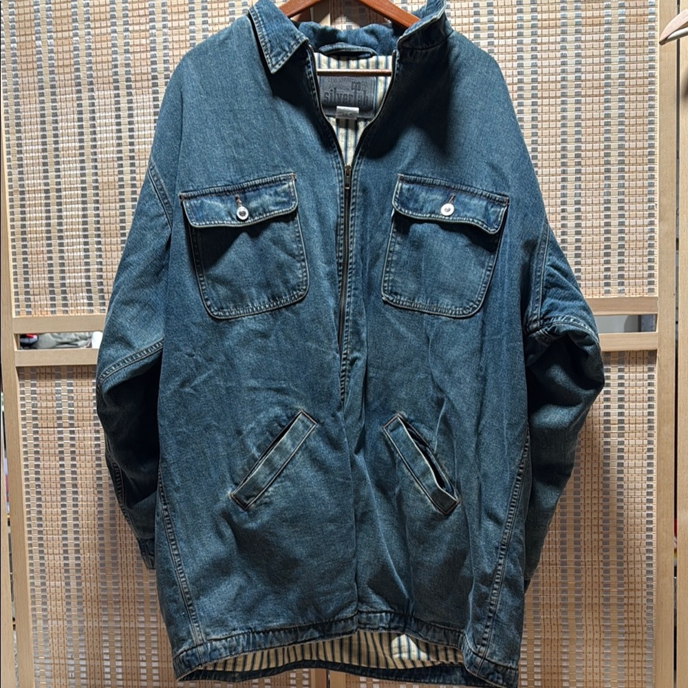 Silver Jeans Blue Lightweight Shirt Jacket